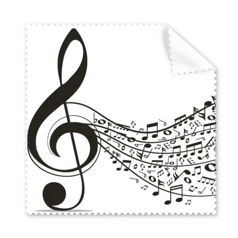 Flappg Music Notes Treble Clef Cleaning Cloth Phone Screen Glasses Cleaner 5pcs