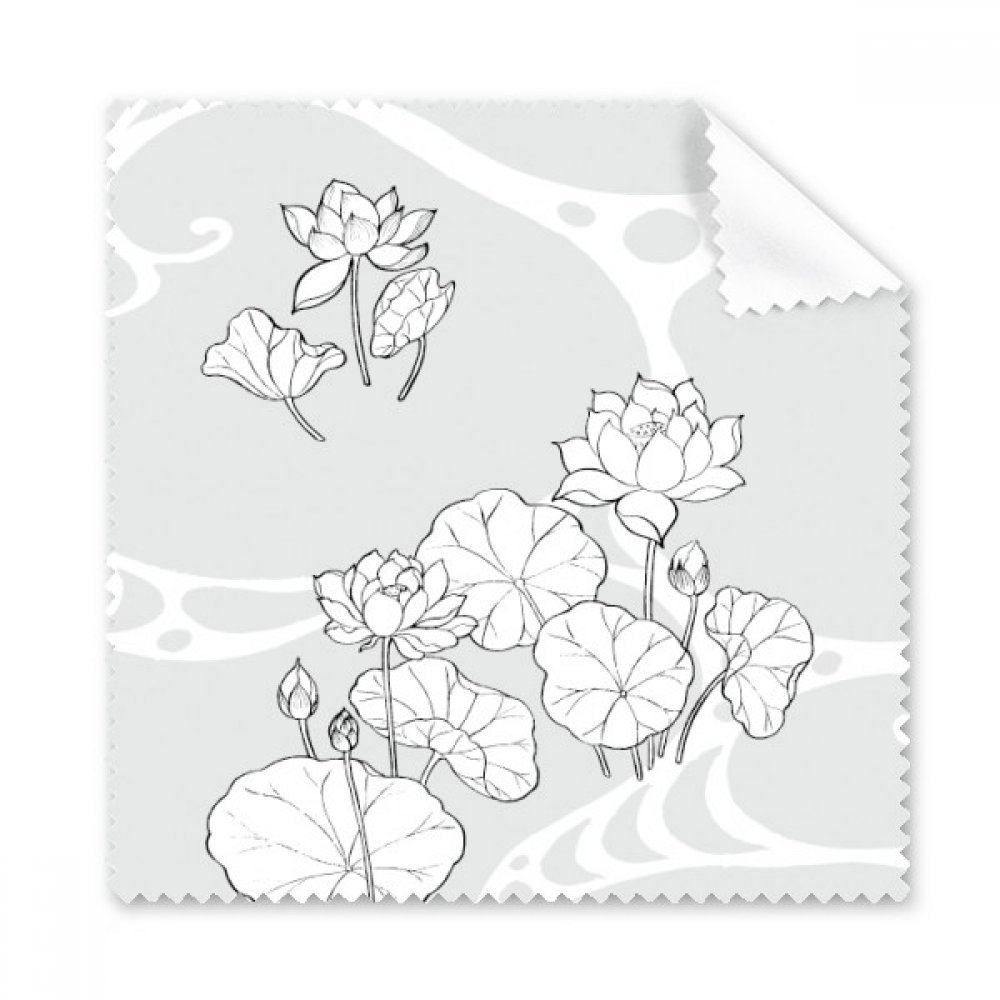Lotus Lotus Flower River Flower Cleaning Cloth Phone Screen Glasses Cleaner 5pcs