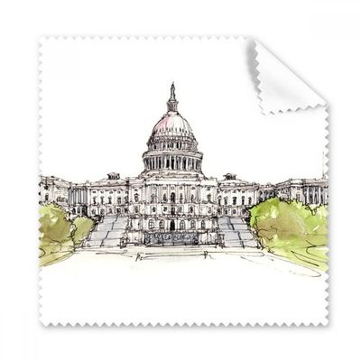 United States Capitol Art Deco Gift Fashion Cleaning Cloth Phone Screen Glasses Cleaner 5pcs