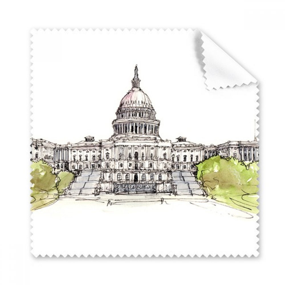 United States Capitol Art Deco Gift Fashion Cleaning Cloth Phone Screen Glasses Cleaner 5pcs