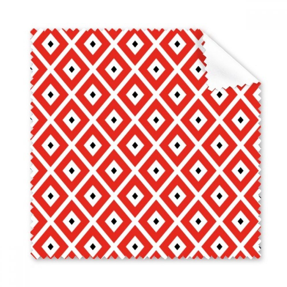 Geometry Red Black Pattern Japan Cleaning Cloth Phone Screen Glasses Cleaner 5pcs