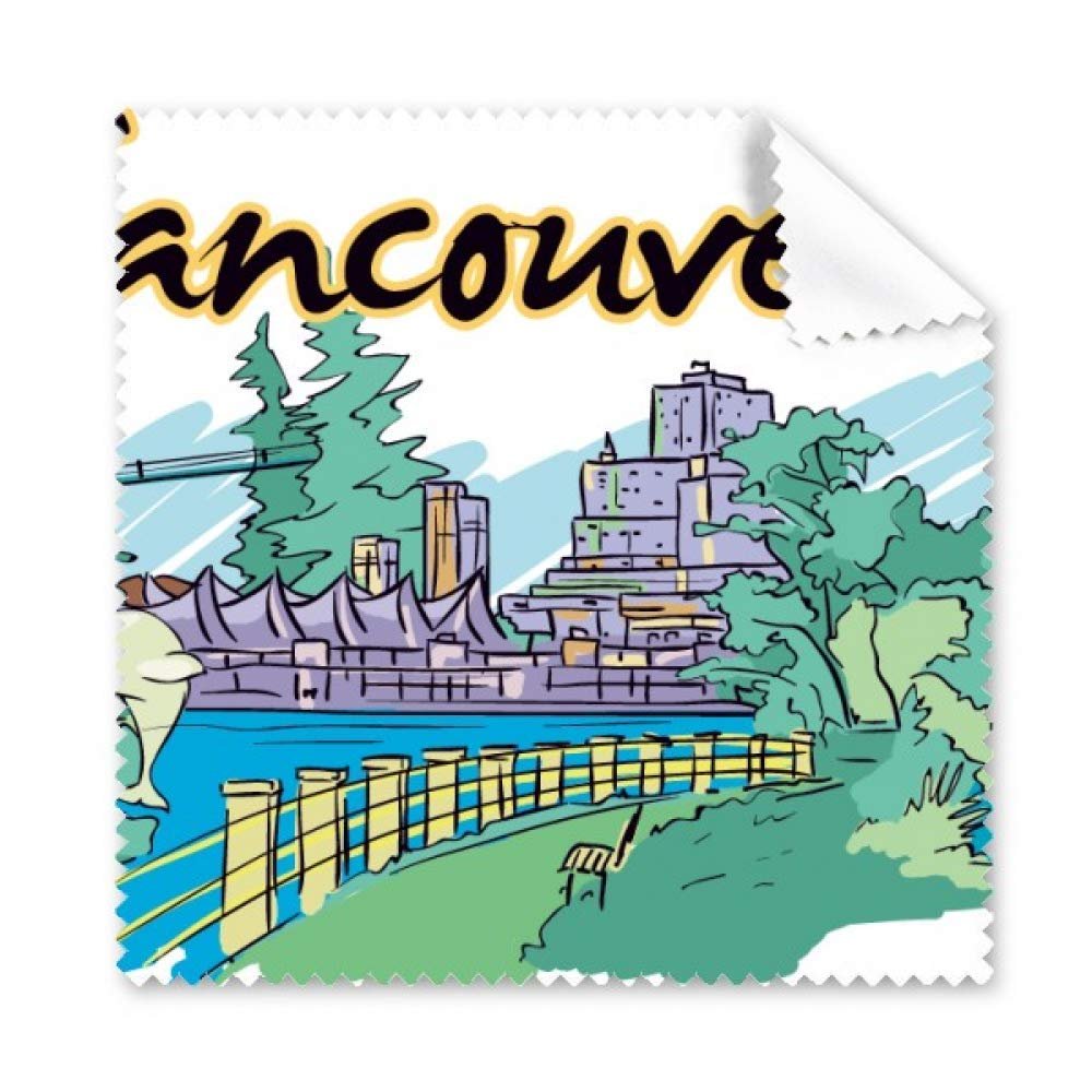Canada Flavor Vancouver Landmark Picture Cleaning Cloth Phone Screen Glasses Cleaner 5pcs
