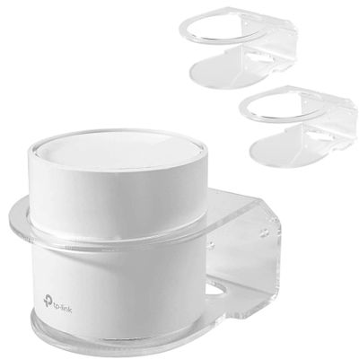 VOMENC Wall Mount Holder for TP-Link Deco X20/X55/Pro/X60/X68 WiFi 6 Mesh WiFi (AX1800/AX3000/AX3600) Whole Home WiFi System, Sturdy Easy Moved Space Saving Wall Mount Holder (2Pack)