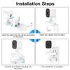 VOMENC 2 Pack Blink Mini Outlet Wall Mount, 360 Degree Swivel AC Outlet Wall Plug Mount Stand Holder Bracket - No Messy Wires or Wall Damage view 3