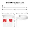 VOMENC 2 Pack Blink Mini Outlet Wall Mount, 360 Degree Swivel AC Outlet Wall Plug Mount Stand Holder Bracket - No Messy Wires or Wall Damage view 4