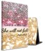 All-New HD 8 Plus Tablet Case, Kindle Fire HD 8 Case 10th /12th Generation 2020/2022/2024,Stand PU Leather Slim Smart Cover with Auto Wake/Sleep for Fire HD 8 Tablet,Christian Bible Psalm 46:5 view 1