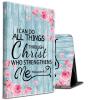 All-New HD 8 Plus Tablet Case, Kindle Fire HD 8 Case 10th Generation 2020 Folding Stand PU Leather Slim Smart Cover with Auto Wake/Sleep for Amazon Fire Tablet 2020,Bible Verses Philippians 4:13 view 1