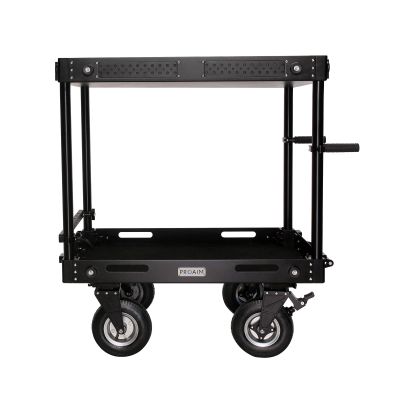 PROAIM 36 Victor V1.1 Video Production Camera Cart. Adjustable Top Shelf & Accessory Bar, Foldable. for Film/Studio/Stage/Lighting Storage Cart. Payload up to 200kg/440.9lb. (VCTR-V1-36)