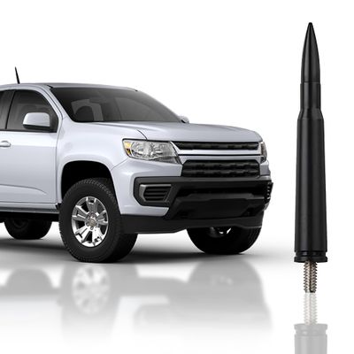 Bullet Style Antenna Mast for Chevrolet Colorado 2015-2021, Black Automotive Antenna Replacement for Cars, Trucks & SUV - AM FM Radio Compatible Car & Truck Exterior Accessories For Men & Women, 5.45'