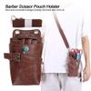 Scissors Bag for Hairdressers Multifunction PU Pouch with Waist & Shoulder Belt, Fits Scissors, Combs, Watering Cans, and Other Salon Tools view 2