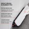 Grout Brush Scrubber with 51.2" Long Extendable Telescopic Handle Cleaning Brush with V-Shaped Bristles Built Scrub Brush Perfect for Bathroom,Kitchen,Tub,Tile,Hard-to-Reach Corners view 3