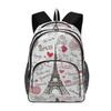 ALAZA Paris Badges French Eiffel Tower Love Laptop Outdoor Backpack for Women Men,Fits Under 15.6 Inch Laptop view 1