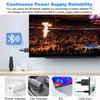 Isobel USB Bluetooth 5.0 Transmitter Receiver, 4-in-1 Mini Wireless Audio Adapter, 3.5mm Bluetooth AUX Adapter for TV PC Headphones Speakers Car/Home Stereo System, USB Power Supply view 4