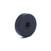 2 Pack 25mm Large Knurled Edge 1/4"-20 Female Thumb Wheel Lock Nut Adapter (Black) view 4