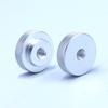2 Pack 25mm Large Knurled Edge 1/4"-20 Female Thumb Wheel Lock Nut Adapter (Silver) view 3