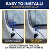 7" Stainless Black Antenna Mast for Chevrolet Colorado 2007-2012 view 2