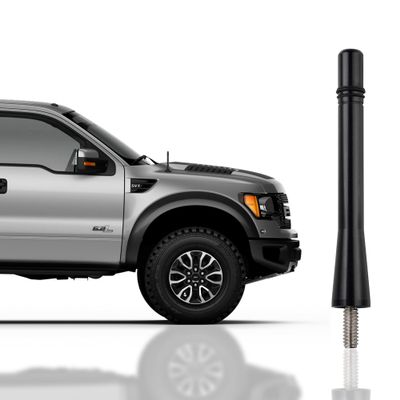 Stainless Black Antenna for Ford F150 (2009-2024) - Highly Durable Premium Truck Antenna 4 Inch - Car Antenna FM AM for Ford F150 Accessories