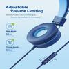 iClever HS14 Kids Wired Headphones, Light Blue, 85dB Volume Limiter, Stereo Sound, Built-in Mic, 3.5mm Audio Jack Compatible, 6.1 Ounces view 3