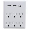 3 Outlet/2 USB Wall Tap view 1