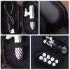 10PCS Oval Zipper Bag Headphone Storage Bag Wire Earbuds Earbuds Wired USB Headphones Earphones Wired Portable Suitcase Travel view 3