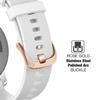 Abanen Silicone Watch Bands for Garmin Vivoactive 4S / Venu 2S / Venu 3S / Vivomove 3S, Soft Sport 18mm Quick Release Waterproof Replacement Wristband Strap for Garmin Forerunner 255s/265s (White) view 4