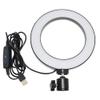 Walway 6 Inches LED Selfie Ring Light with Hot Shoe Adapter for Live Stream/Makeup/YouTube Video/Photography, 3 Light Modes view 1