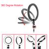 Walway 6 Inches LED Selfie Ring Light with Hot Shoe Adapter for Live Stream/Makeup/YouTube Video/Photography, 3 Light Modes view 3