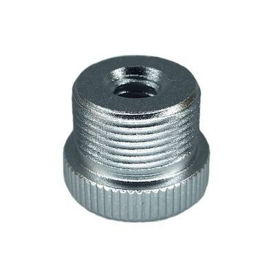5/8''-27 Male to 1/4''-20 Female Mic Screw Adapter for use with mic Stands with 1/4''-20 Threads (Silver)