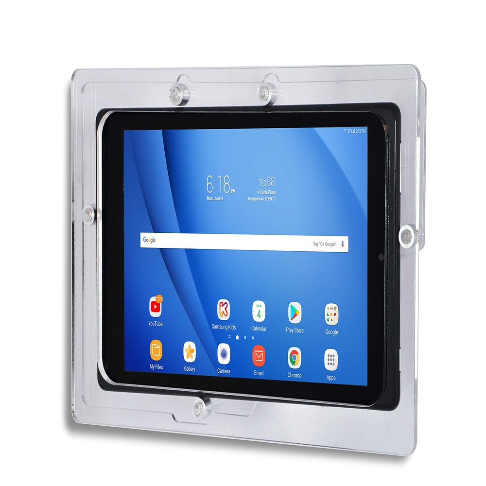 TABcare Security Anti-Theft Acrylic VESA Enclosure for Samsung Galaxy TAB S6 & S5e 10.5 with Wall Mount Kit (White, TAB S6 S5e 10.5)