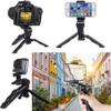 Acuvar 2 in 1 6.5" Inch Adjustable Tabletop Steady-Shot/Hand Grip Tripod with Smartphone Mount for All Smartphones and DSLR Cameras & Camcorders Works As Desktop or Handheld + Microfiber Cloth view 3