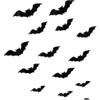 160 PCS Halloween 3D Bats Wall Stickers Removable PVC Decals for Halloween Eve Decor Home Window Decoration view 1