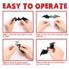 160 PCS Halloween 3D Bats Wall Stickers Removable PVC Decals for Halloween Eve Decor Home Window Decoration view 3