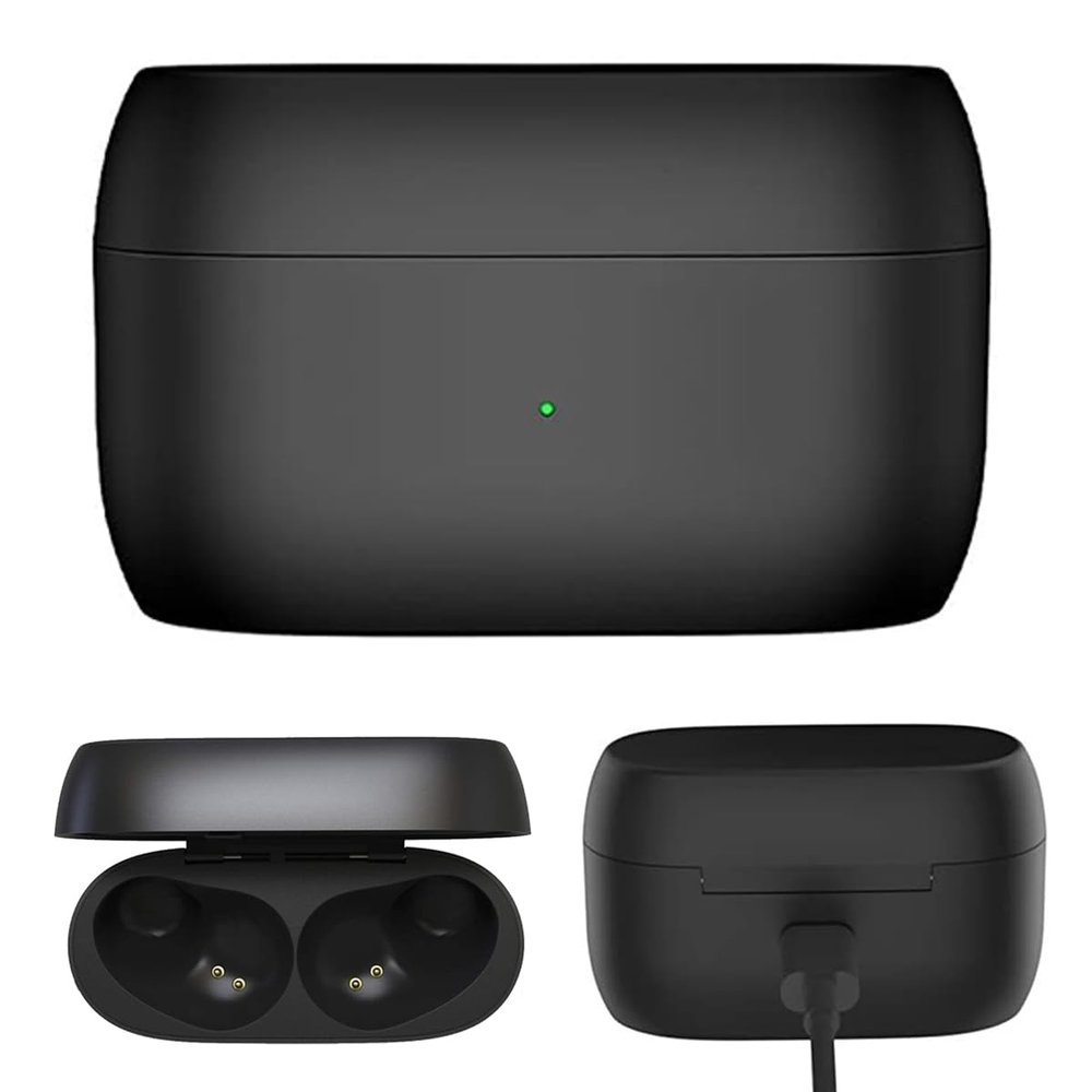 EXMRAT Charging Case for Jabra Elite 75t, Replacement Charger Cradle Station Charge Box for Jabra Active 75t (700mah, Black)