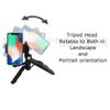 6.5" Inch Adjustable Tabletop Steady-Shot/Hand Grip Tripod with Smartphone Mount & Wireless Remote for All Smartphones and DSLR Cameras & Camcorders + eCostConnection Microfiber Cloth view 4