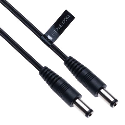 DC Power Extension Cable with 2.5mm / 5.5mm Male to Male Jack 3m / 10ft Plug Connector CCTV Cord Adapter Compatible with CCTV Security Camera, IP Camera, DVR Standalone, LED Strip Monitors (Black)