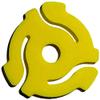 (20 Pack) Yellow Plastic 45 RPM 7 Inch Vinyl Record Adaptor - 7" Insert view 1