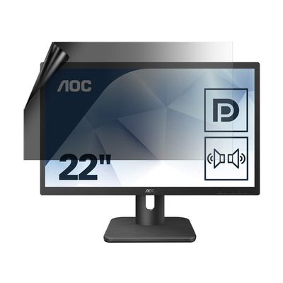 celicious Privacy Lite 2-Way Anti-Glare Anti-Spy Filter Screen Protector Film Compatible with AOC Monitor 22E1Q