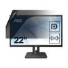 celicious Privacy Lite 2-Way Anti-Glare Anti-Spy Filter Screen Protector Film Compatible with AOC Monitor 22E1Q view 1