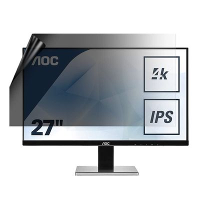 celicious Privacy Lite 2-Way Anti-Glare Anti-Spy Filter Screen Protector Film Compatible with AOC Monitor U2777PQU