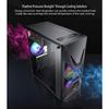 HDYD Gaming Case,Mid-Tower PC Gaming Case ATX/M-ATX/ITX - Front I/O USB 3.0 Port - Tempered Glass Side Panel- 4 Fan Position - Free Red Eclipse Fan (Size : 2 Fan) view 3