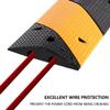 F COME 2 Pack Rubber Cable Ramp Hose Cable Protector Ramp 2 Channel 88000Lbs Load Capacity Traffic Speed Bump Wires Power Lines Extension Cord Cover for Indoor Outdoor view 3