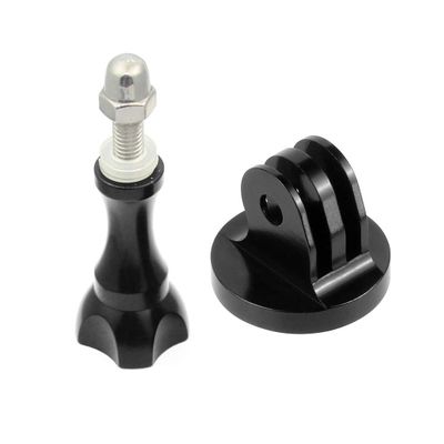 FEICHAO CNC Aluminium Tripod Mount Adapter with Metal Long Screw Thumbscrew Compatible for Hero 8 Tripod Mount Hero Series XIAOYI/GITUP/SJCAM Sports Camera