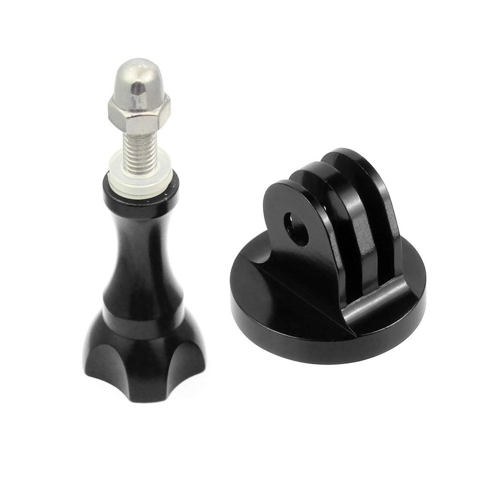 FEICHAO CNC Aluminium Tripod Mount Adapter with Metal Long Screw Thumbscrew Compatible for Hero 8 Tripod Mount Hero Series XIAOYI/GITUP/SJCAM Sports Camera