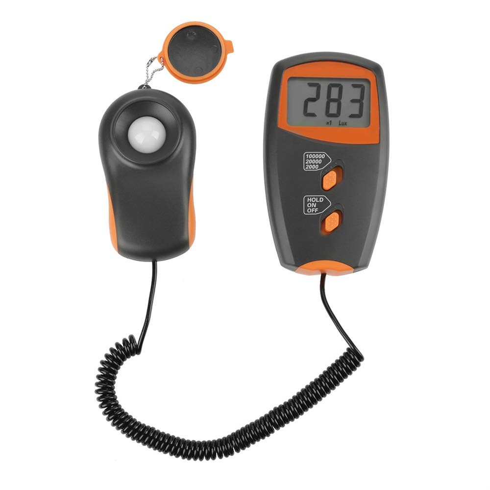 Digital Luxmeter,1-100,000Lux Luxmeter, LX 1010BS Digital Luxmeter LCD Display Light Meter Environmental Testing Illuminometer Professional Digital Light Meter