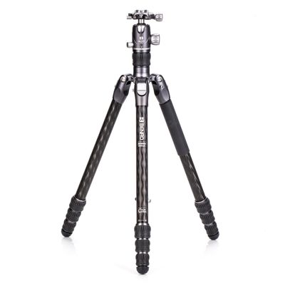 Benro Rhino Carbon Fiber Tripod Kit Professional 4-Section Travel Tripod with VX30 Ball Head, Arca-Swiss Plate, Reverse Folding Legs & Case for DSLR, Mirrorless & Video Cameras (FRHN34CVX30)