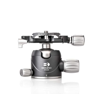 Benro VX20 Two Series Arca-Swiss Style Aluminum Ballhead with PU50N Camera Plate (VX20)