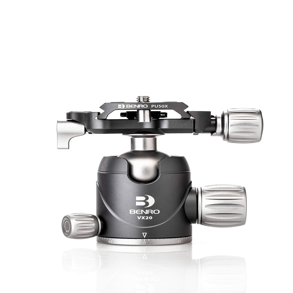 Benro VX20 Two Series Arca-Swiss Style Aluminum Ballhead with PU50N Camera Plate (VX20)