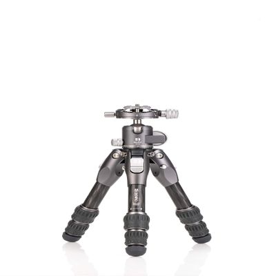 Benro Tortoise Columnless Carbon-Fiber Travel Tripod Kit with GX25 Dual-Pan Ball Head, Arca-Swiss Plate, Ultra-Compact Fold (TTOR03CGX25)