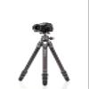 Benro Tortoise Columnless Carbon Fiber Two Series Tripod with GX30 Dual Panoramic Ball Head, Compact Fold-Down Design and Heavy Load Capacity for Travel Creators (TTOR24CGX30) view 4