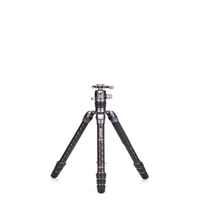 Benro Rhino Carbon Fiber Tripod Kit 2-Series 4-Section Lightweight Travel Tripod with VX25 Ball Head, Reverse Folding Legs & Carry Case for DSLR, Mirrorless & Video Cameras (FRHN24CVX25)